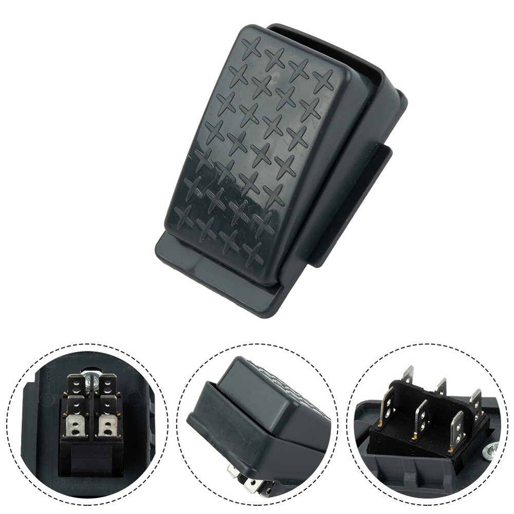 Toy Car Foot Switch Toy Pedal Switch 1PC 6pin Black Replacement Reset Control