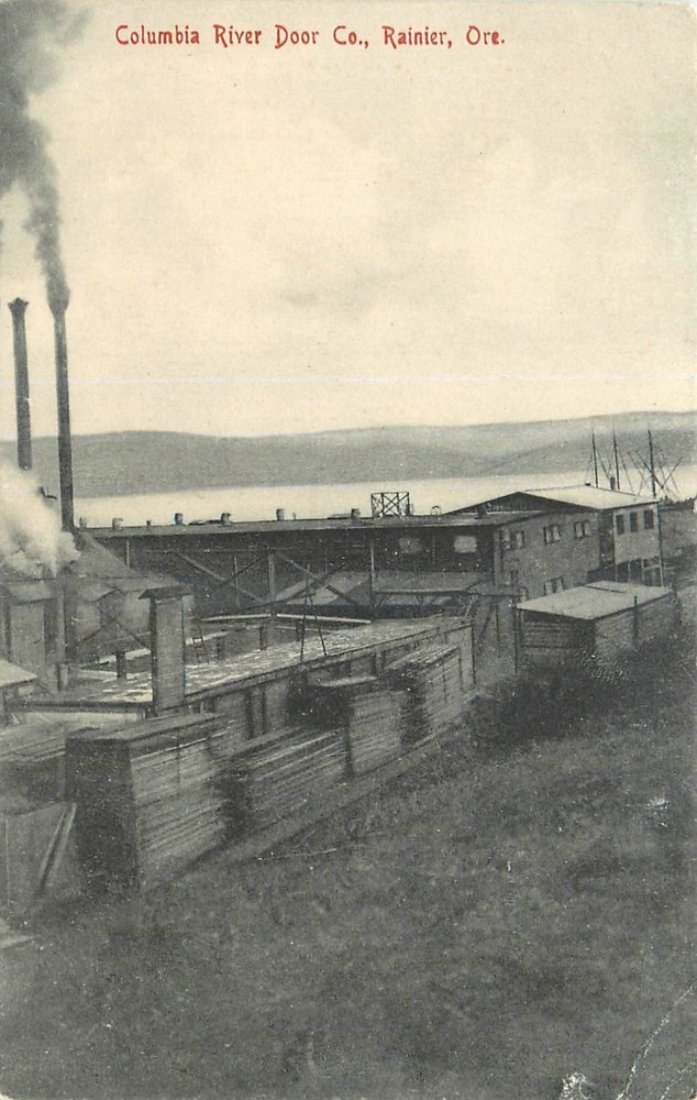 1909 Rainier Oregon Columbia River Door County Langenbacher Postcard 25-10035