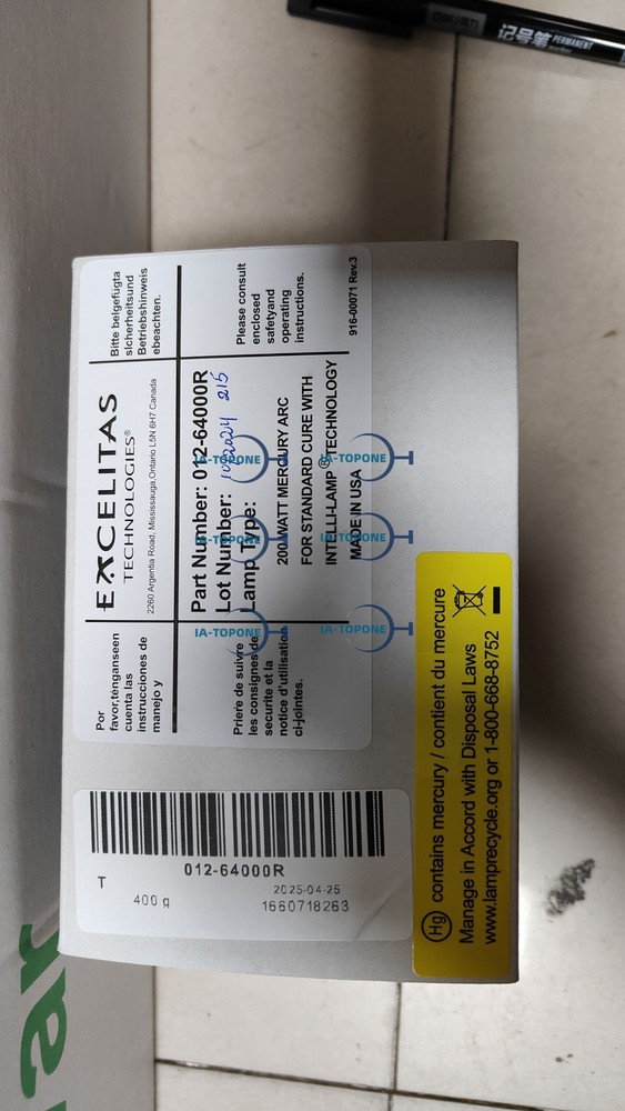 1PC NEW LUMEN DYNAMICS/EXFO 012-64000R Mercury Arc Lamp