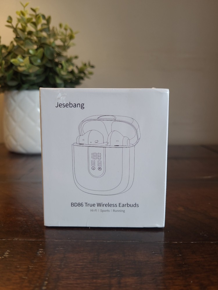 2024 Jessebang BD86 White Wireless Bluetooth Earbuds Unopened