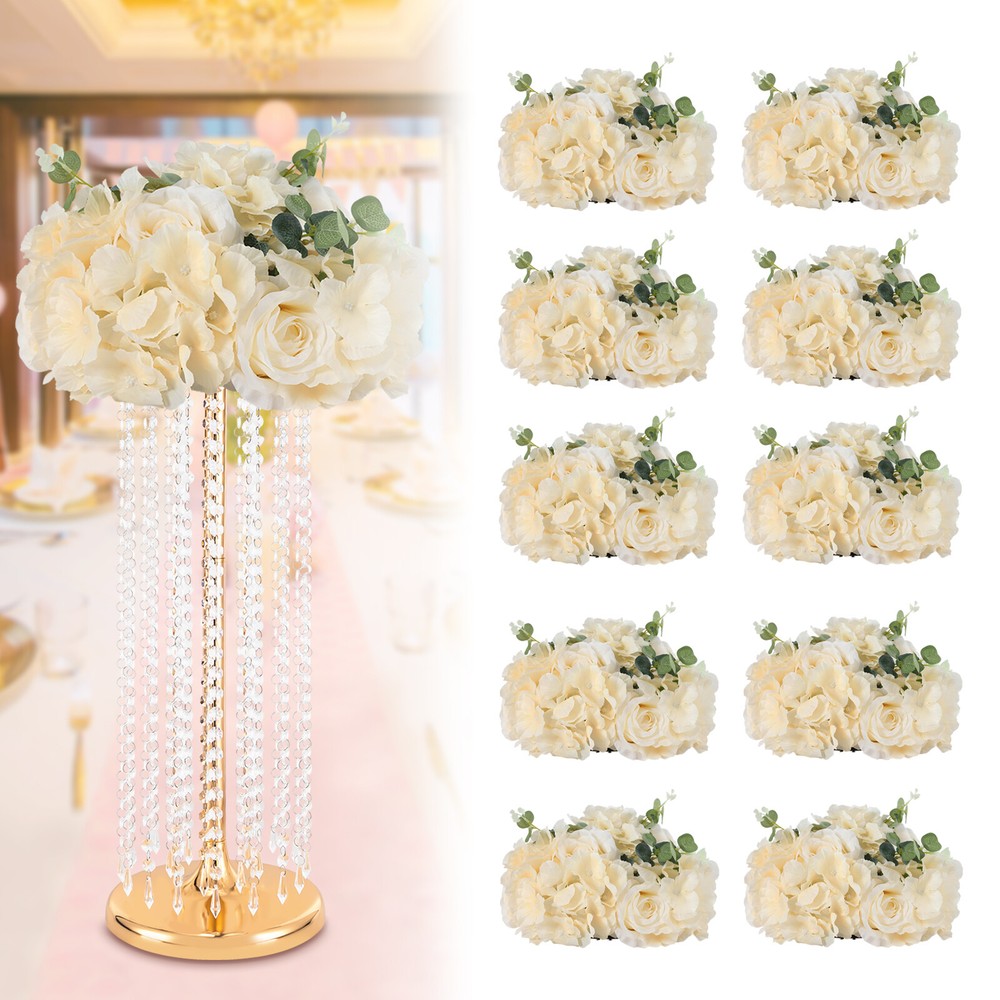 Wedding Flower Balls For Centerpieces 10Pcs Artificial Flower Ball Arrangement