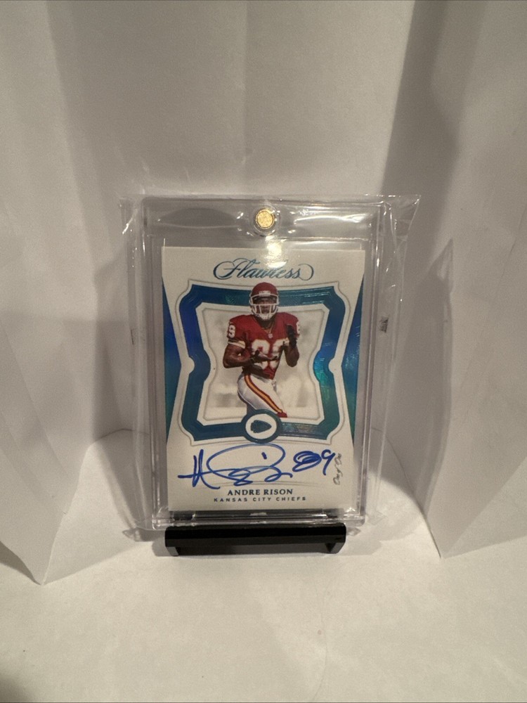 2018 Flawless Andre Rison 1/1 Auto Kansas City Chiefs Card