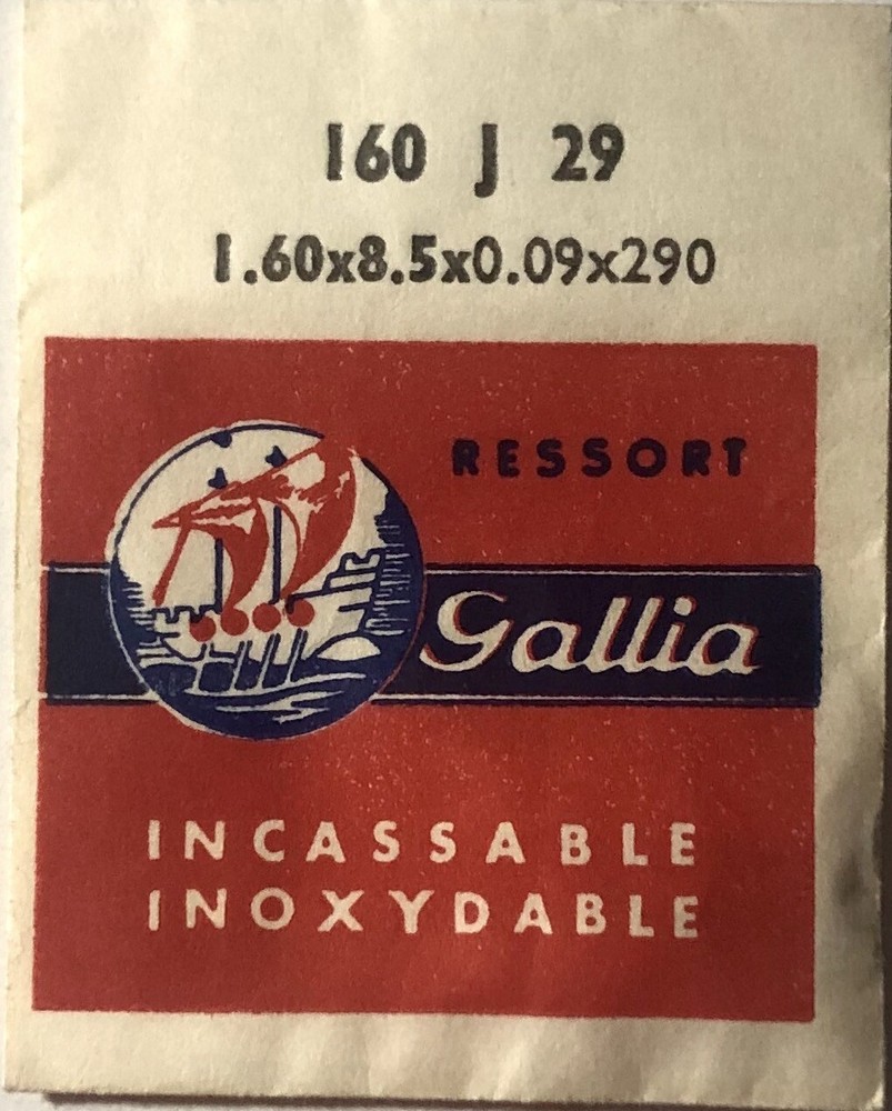 1X Mainspring 1.60x0.09mm Ø8.5 Watch Spring 290-160J 29