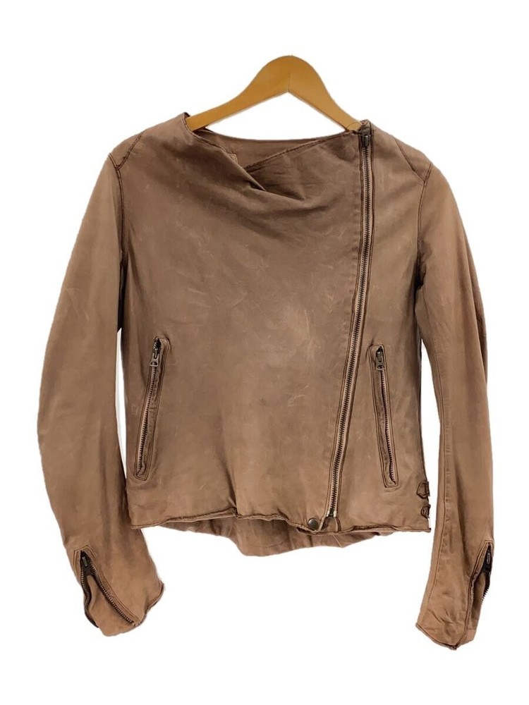 Sisii Leather Jacket Blouson/-/Cowhide/Brw/Plain 8922