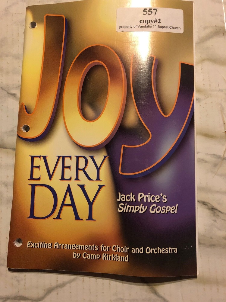 Joy Every Day Jack Price Simply Gospel Choir Prism Music SATB Vocal 13 Copies-image