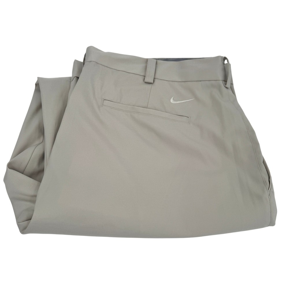 Nike Golf Pants Mens 38x32 (39x32 ACTUAL) Khaki Tan Tour Performance Dri-Fit
