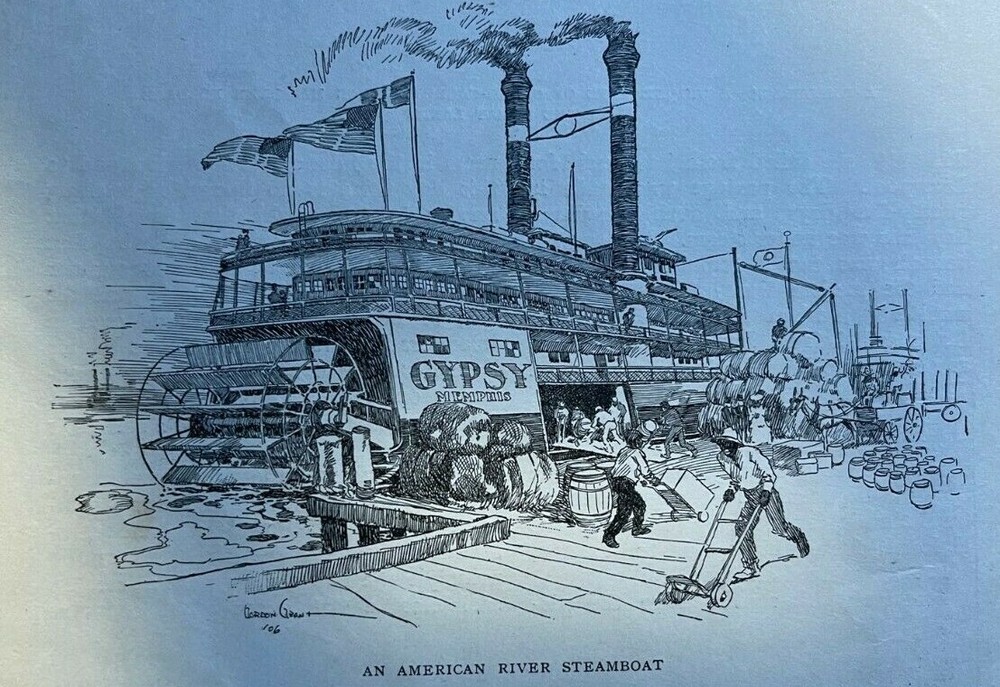 1907 Celebrating A Century of Steam Navigation Boats Ships illustrated