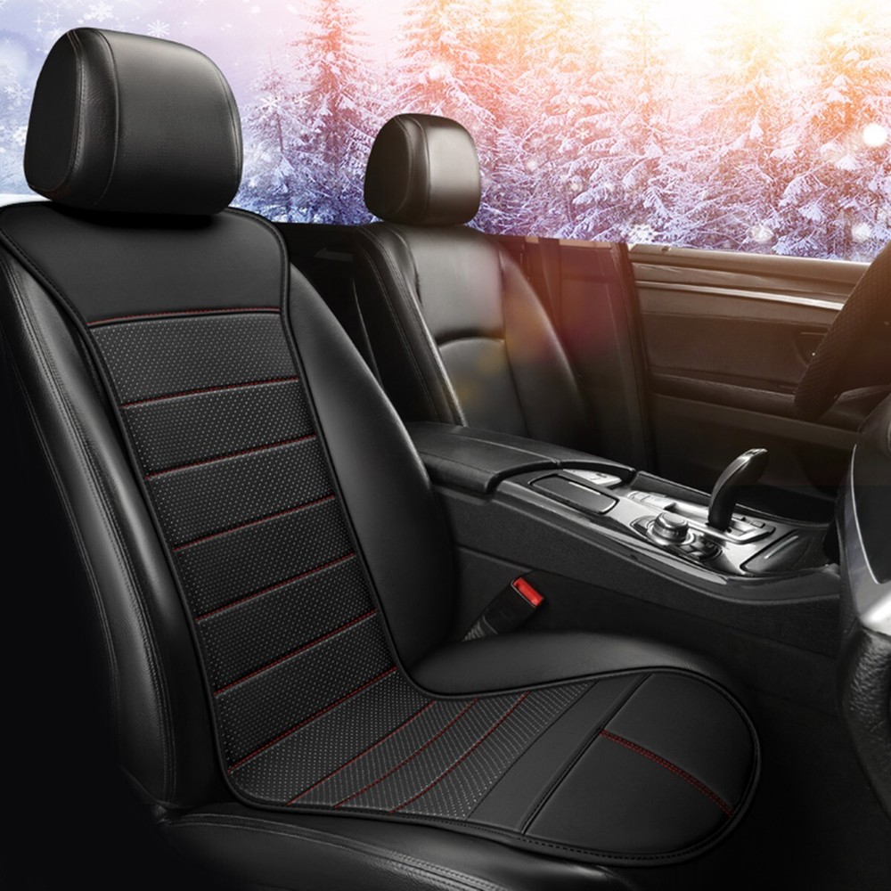 Car Heated Seat Cover Front Cushion Fast Heating Winter Warmer Mat Accessories