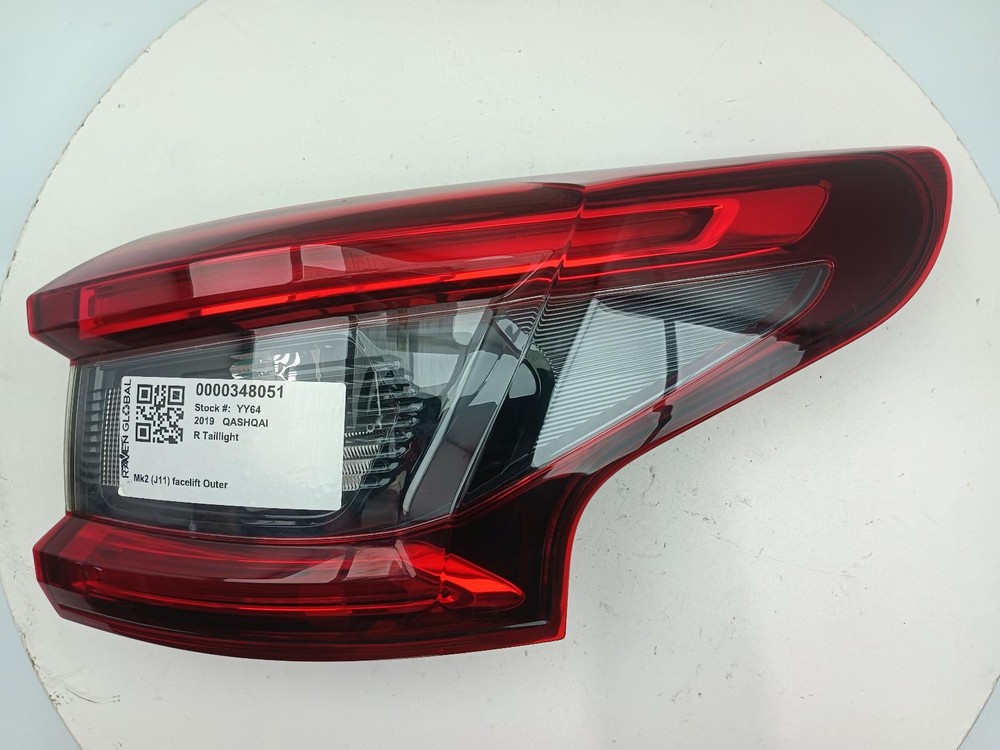 NISSAN QASHQAI TAILLIGHT OUTER RIGHT SIDE 26550HV00A J11 2017-2021