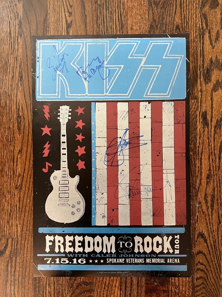 KISS Concert Poster - Autographed