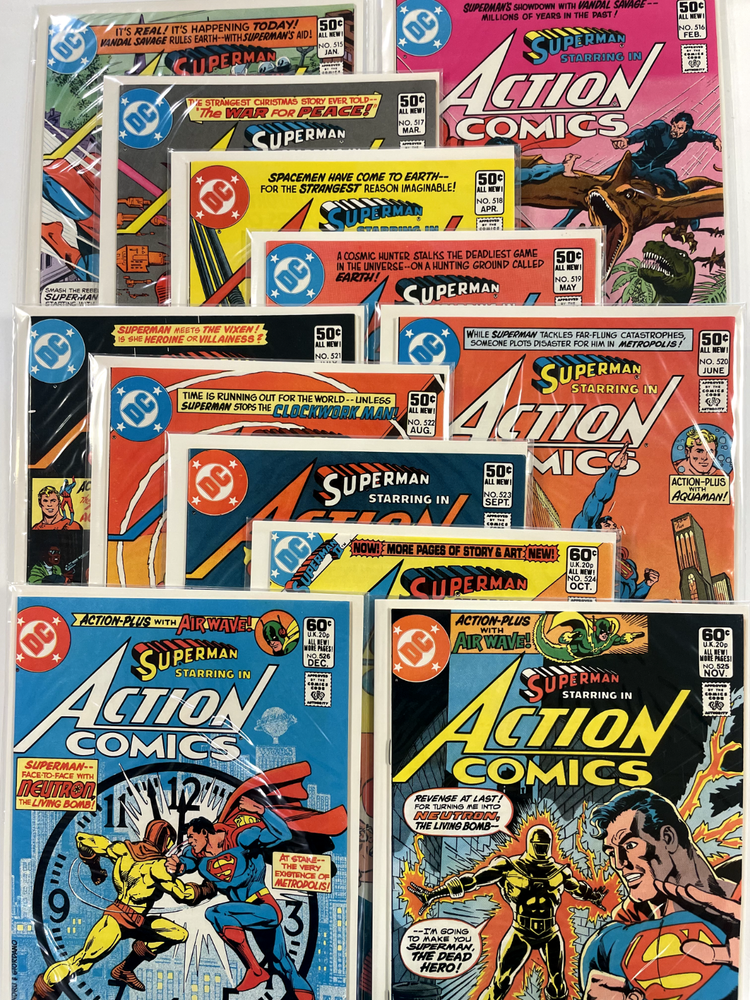 Action Comics 1981 - #515, 516, 517, 518, 519, 520, 521, 522, 523, 524, 525, 526