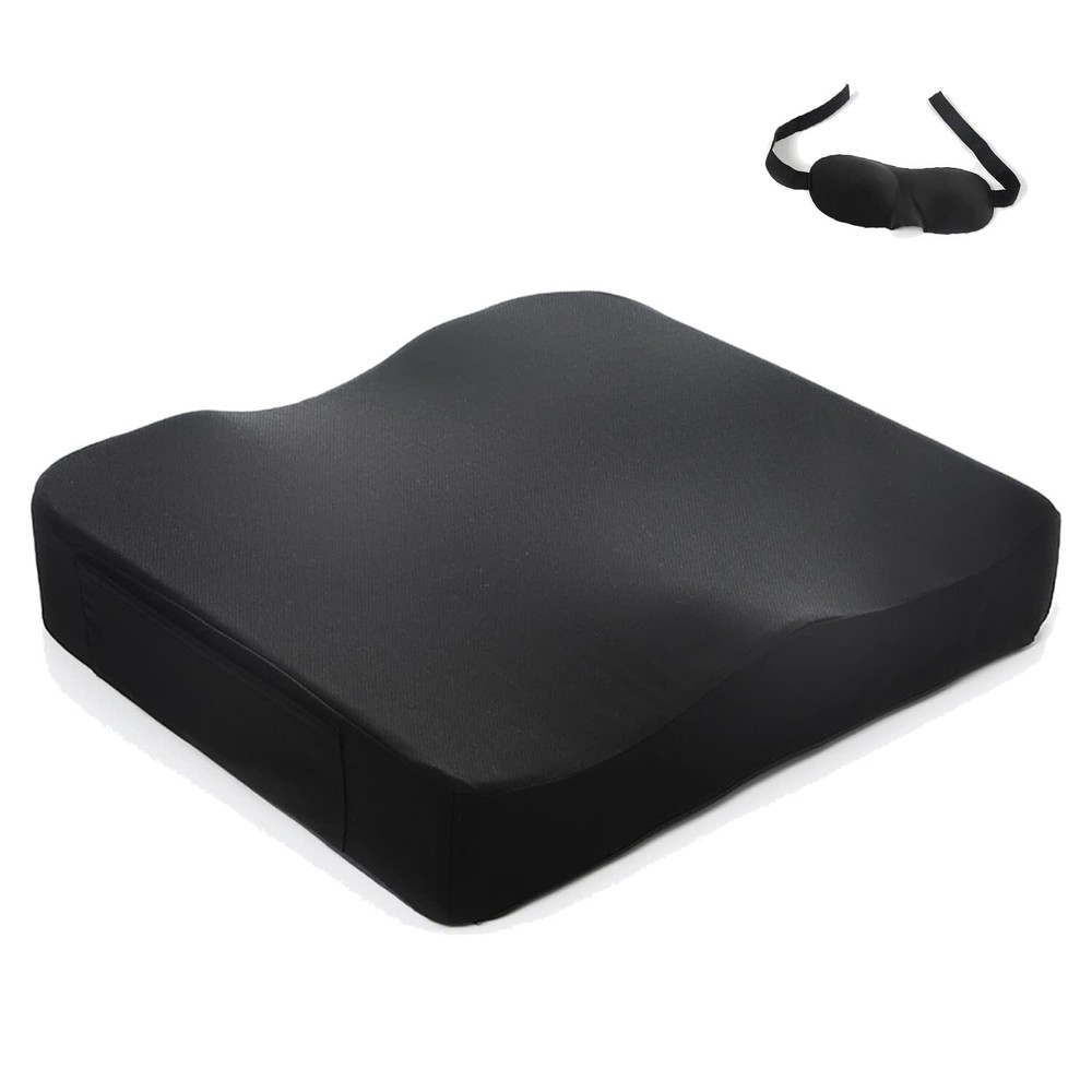 Extra Large Comfort Seat Cushion | Non-Slip Orthopedic Memory Foam | Back and...