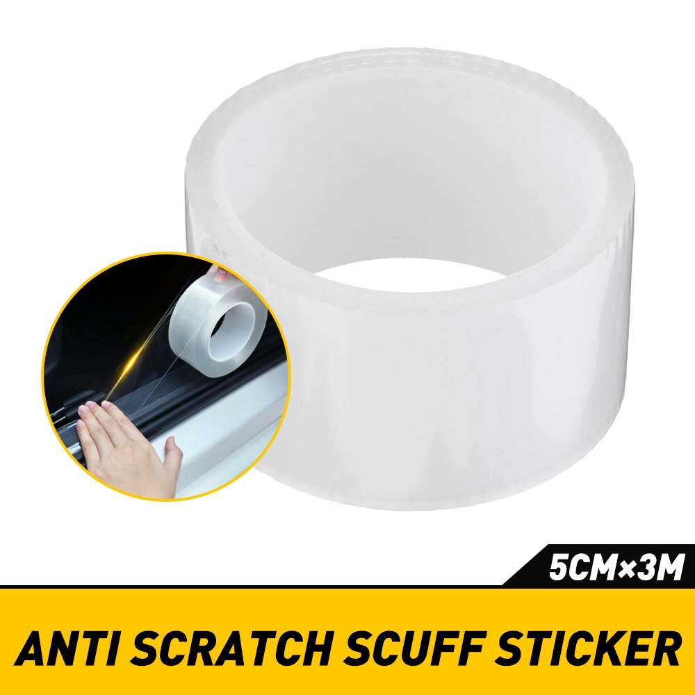 Protector 5CM Sill Car Scuff Cover Door Anti Plate Scratch Sticker Bumper Strip