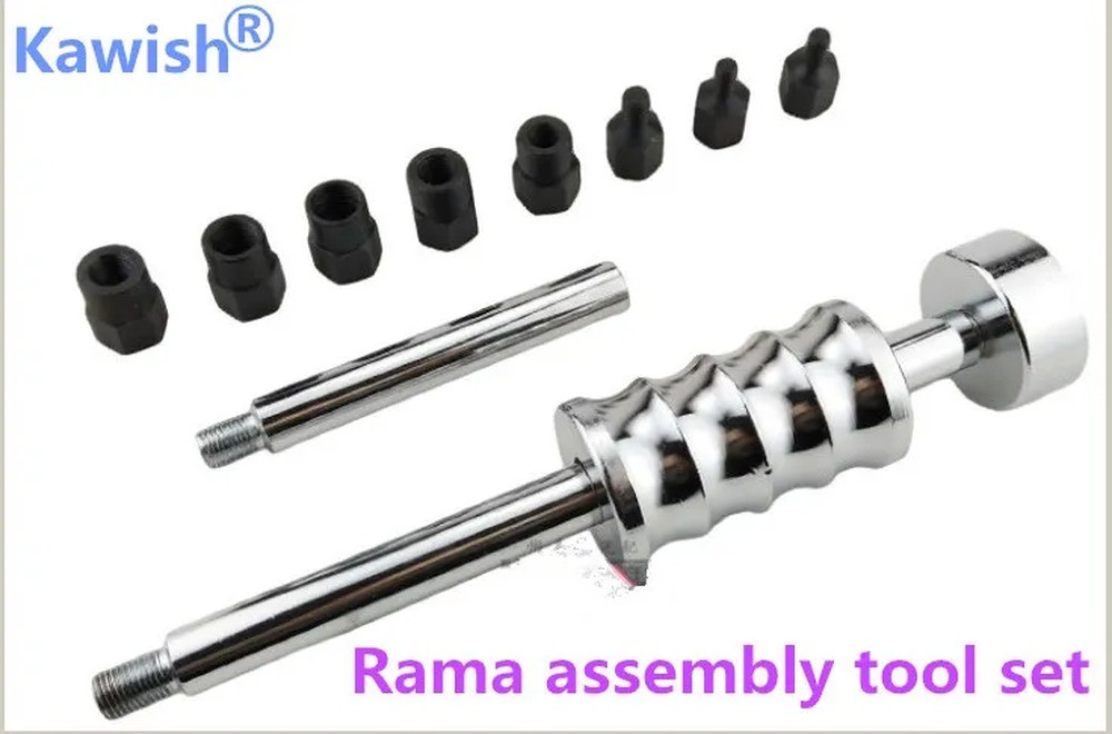 Common-rail fuel injector removal tool kit for vehicle dismantling