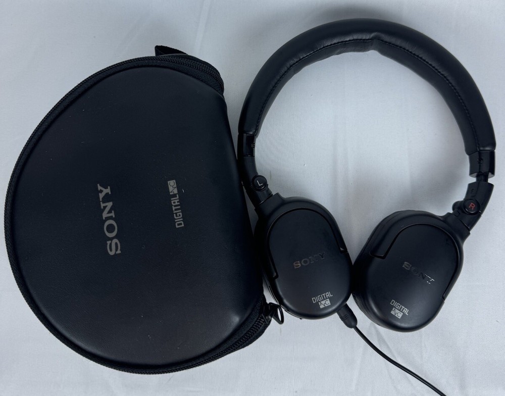 Sony MDR-NC200D Digital Noise Cancelling Headphones Black Tested Working with 3 Receivers