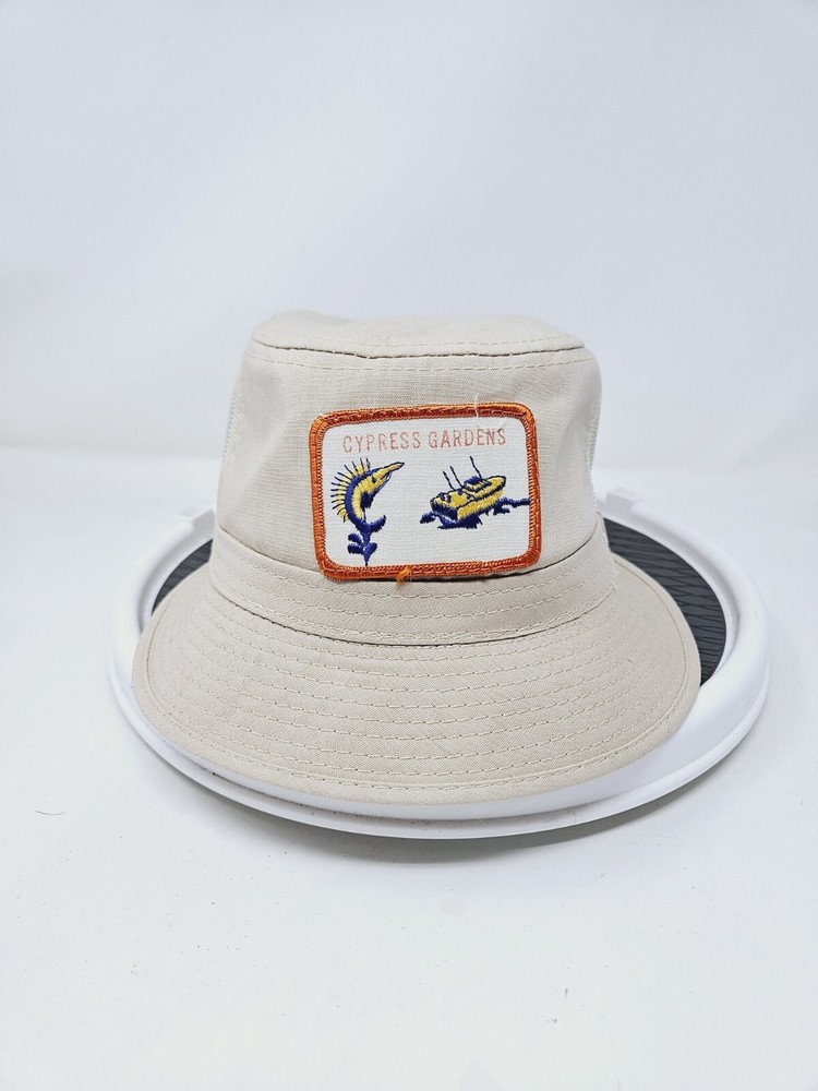 Vintage Cypress Gardens Bucket Hat 80s Good Used Condition FAST SHIPPING