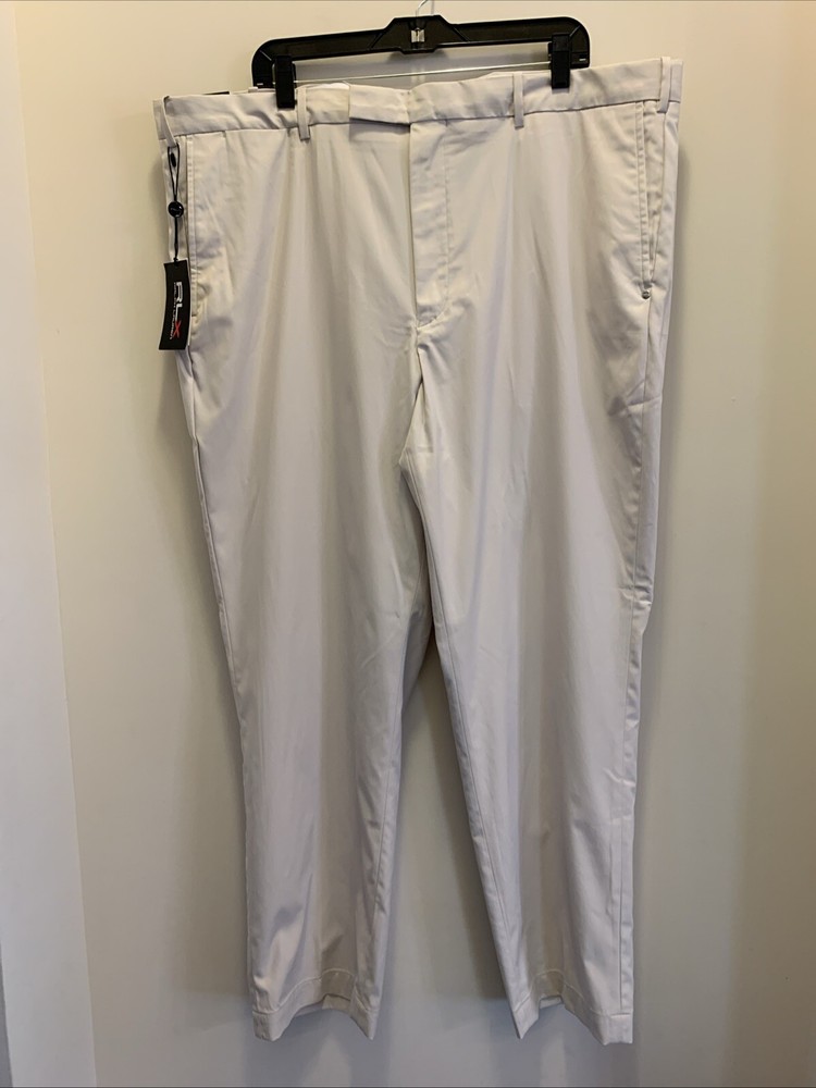 NWT RLX Ralph Lauren Golf Pants 42x30 Tailored Fit  Basic Sand Flat Front