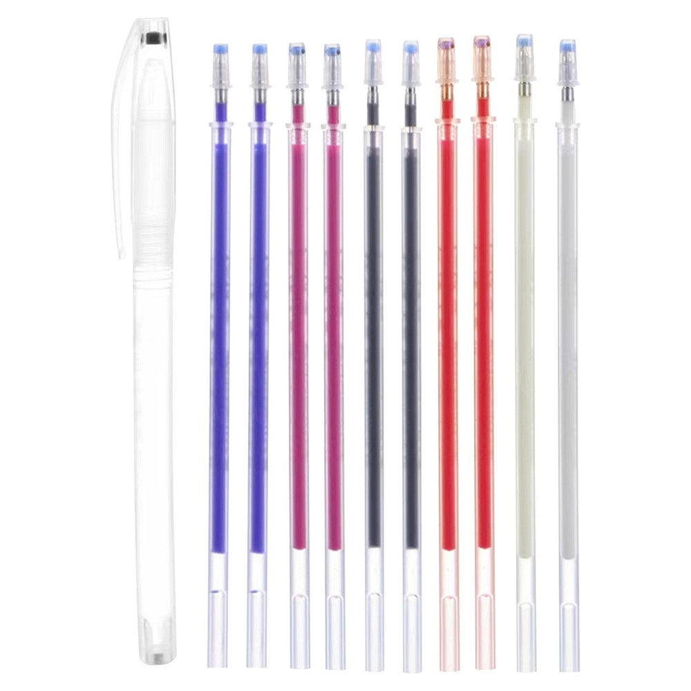 Disappearing Pens For Sewing Embroidery Pen Fabric With 10 Refills