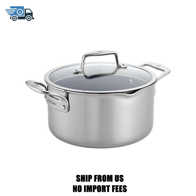 ZWILLING Clad CFX6 qt, Non-stick, Stainless Steel Ceramic Dutch Oven