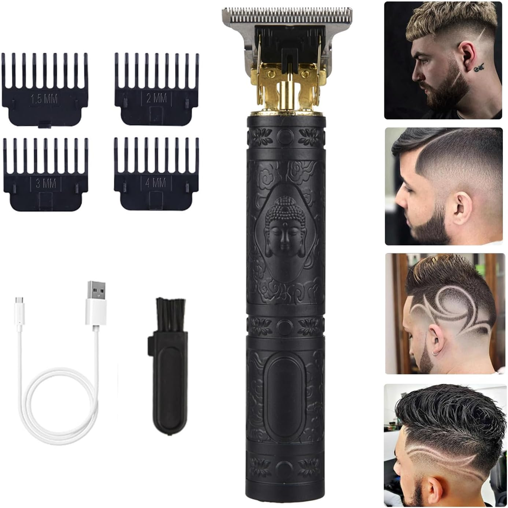 Hair Clippers for Men, Professional Hair Trimmer Cordless Zero Gapped T-Blade Tr