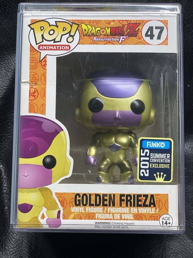 SDCC 2015 Golden Frieza Funko Pop Black Eyes Damaged Box
