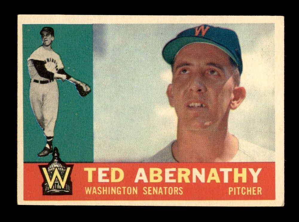 1960 Topps #334 Ted Abernathy EX-MT Baseball Card OBGcards