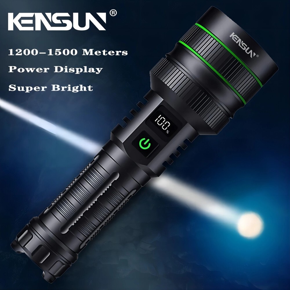 Powerful LED Flashlight with 26650 Battery | Zoomable Camping Torch | High Power