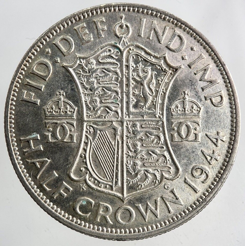 1944 George VI Silver Half-Crown | High-Grade Collectible Coin