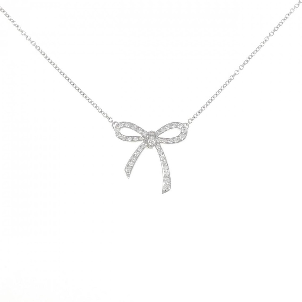 Authentic Tiffany Bow Mini Necklace  #270-003-986-9101
