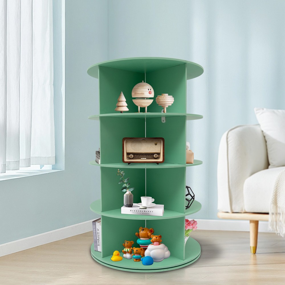 4-Tier 360° Rotating Shoe Rack Tower with Storage Shelves