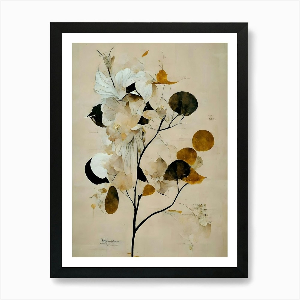 Flowers On A Tree Art Print Framed Wall Art Poster Canvas Print Picture
