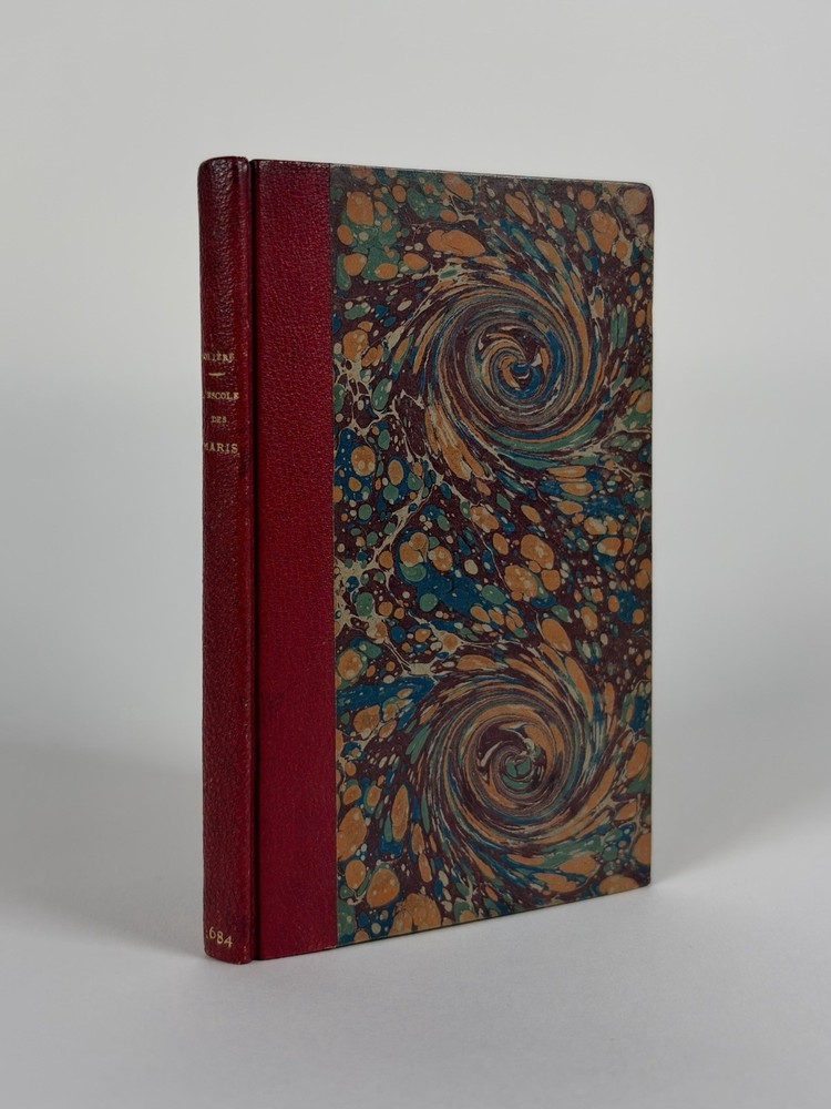 J.B.P., Molière, L’école des maris, 1684, E.O en demi-maroquin rouge, in-12°