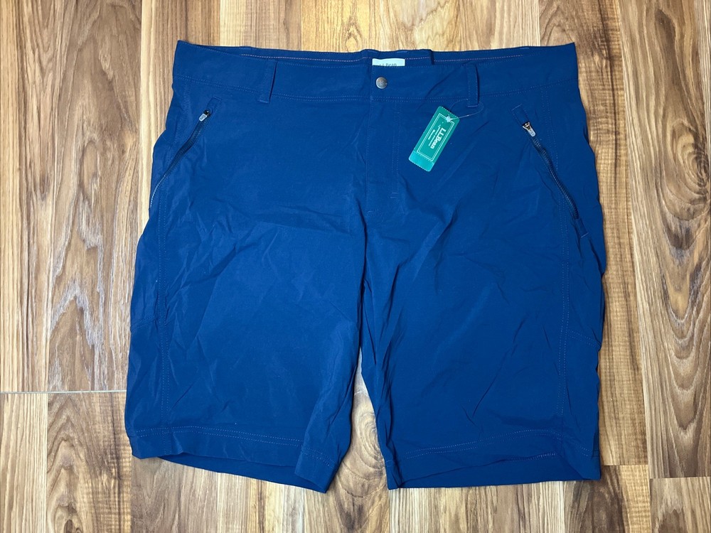 NWT LL Bean Shorts Womens 18 Blue Cresta Trail Short Lightweight Hiking