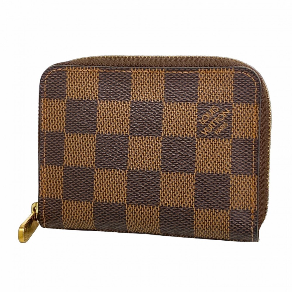 Louis Vuitton Damier Ebene Gippy Coin Purse N63070 Brown 415987