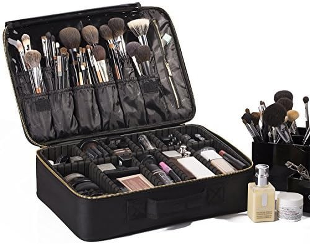Makeup Bag Organizer, Professional Portable Travel Makeup Bag for Make-Up Artist