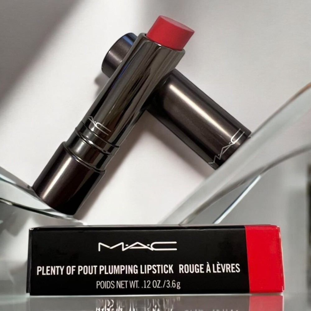 MAC Lipstick Red Pink Unused with Box Damage z125