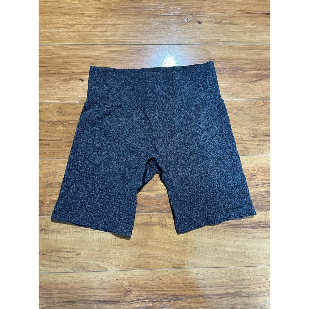 NVGTN Black Speckled Lift Seamless Womens Biker Shorts Size Small Athletic Gym