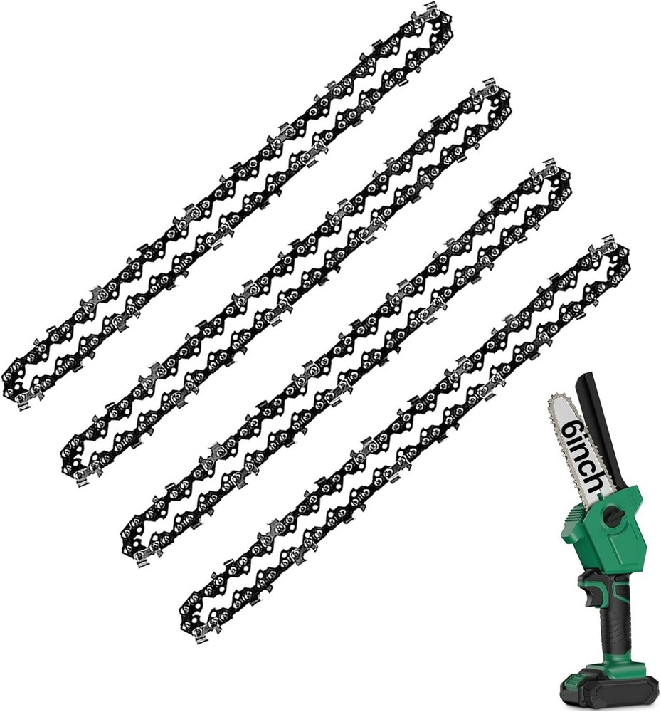 Mini Chainsaw Chain 6 Inch Replacement Guide Saw Chain for 6 Inch Mini Cordless