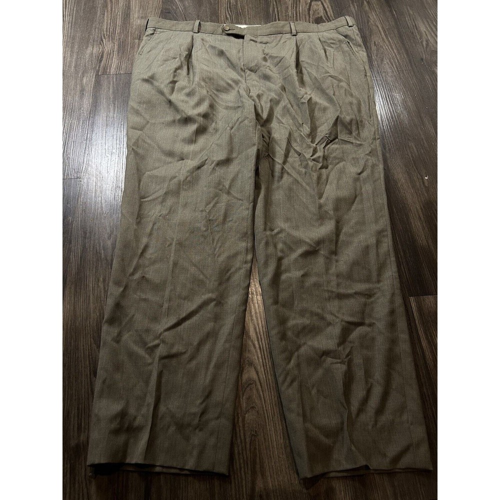 Burberry London Pants Men 40x28 Brown Straight Leg Classic Career Dress VTG