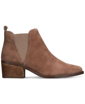 DOLCE VITA Womens Brown Side Gores Cushioned Chelsea Leather Booties 9.5