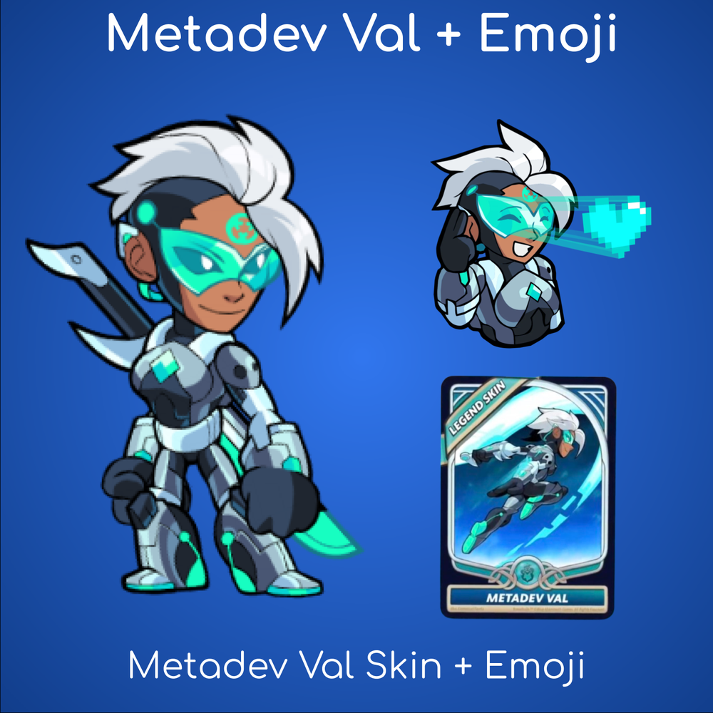 Brawlhalla Metadev Val Skin + Emoji [Exclusive] [Limited Time] [Fast Delivery]-image