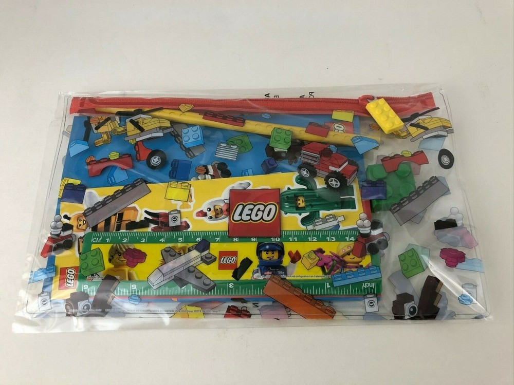 LEGO Back to School Pack with Ruler Notebook Pencil Eraser and Stickers-image