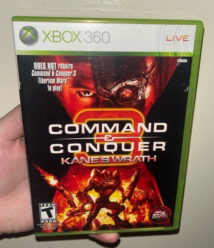 Command & Conquer 3: Kane's Wrath (Xbox 360, 2008) Complete