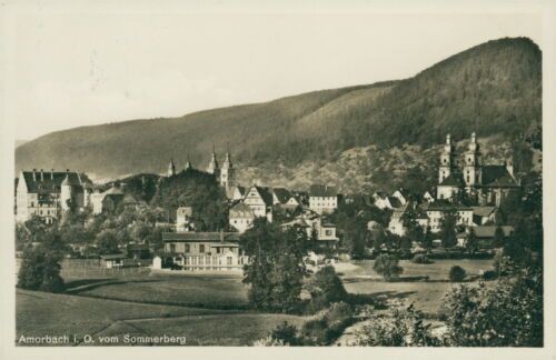 Postcard Amorbach Odenwald from Sommerberg (No.9230)