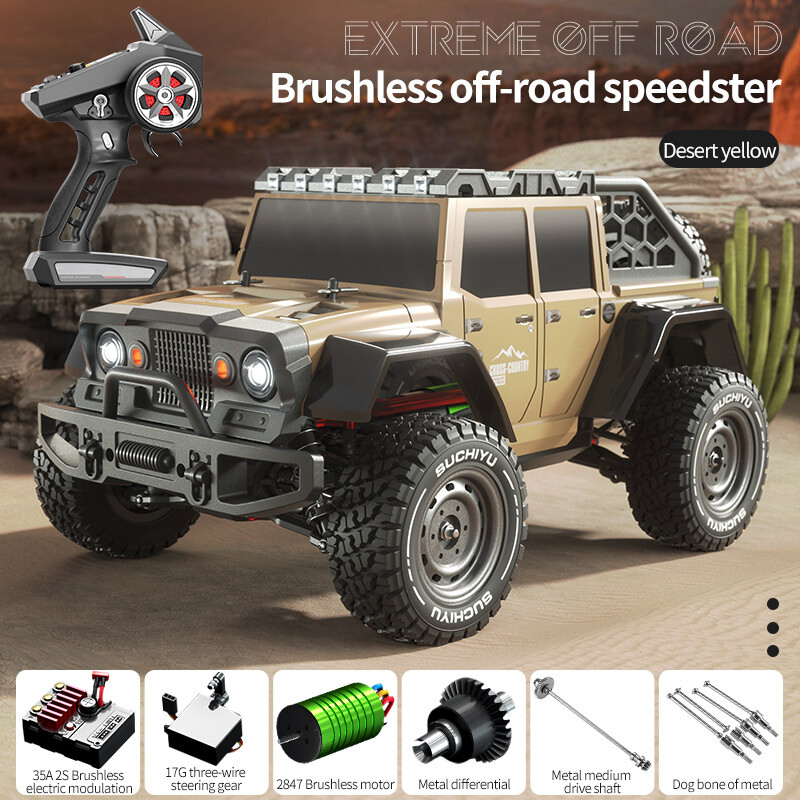 Limited Time Offer:1/16 RC Electric Assembled Off-road Car Crawler Smoke-image