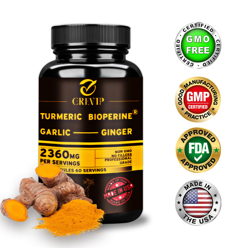 Turmeric Bioperine 2360mg with 95% Curcuminoids for Inflammation and Antioxidant Support  