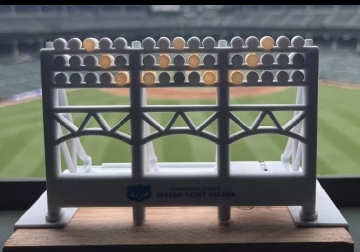 2024 Chicago Cubs Season Ticket Holder gift Wrigley Field rooftop light replica