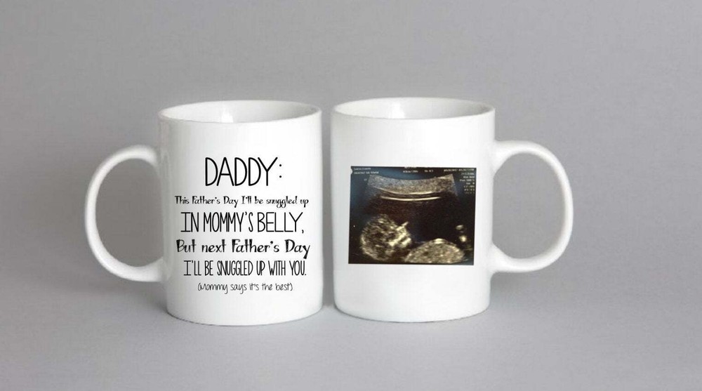Taza Mágica Personalizada Día del Padre Regalo Papá Para Ser Regalo Embarazo Revelar