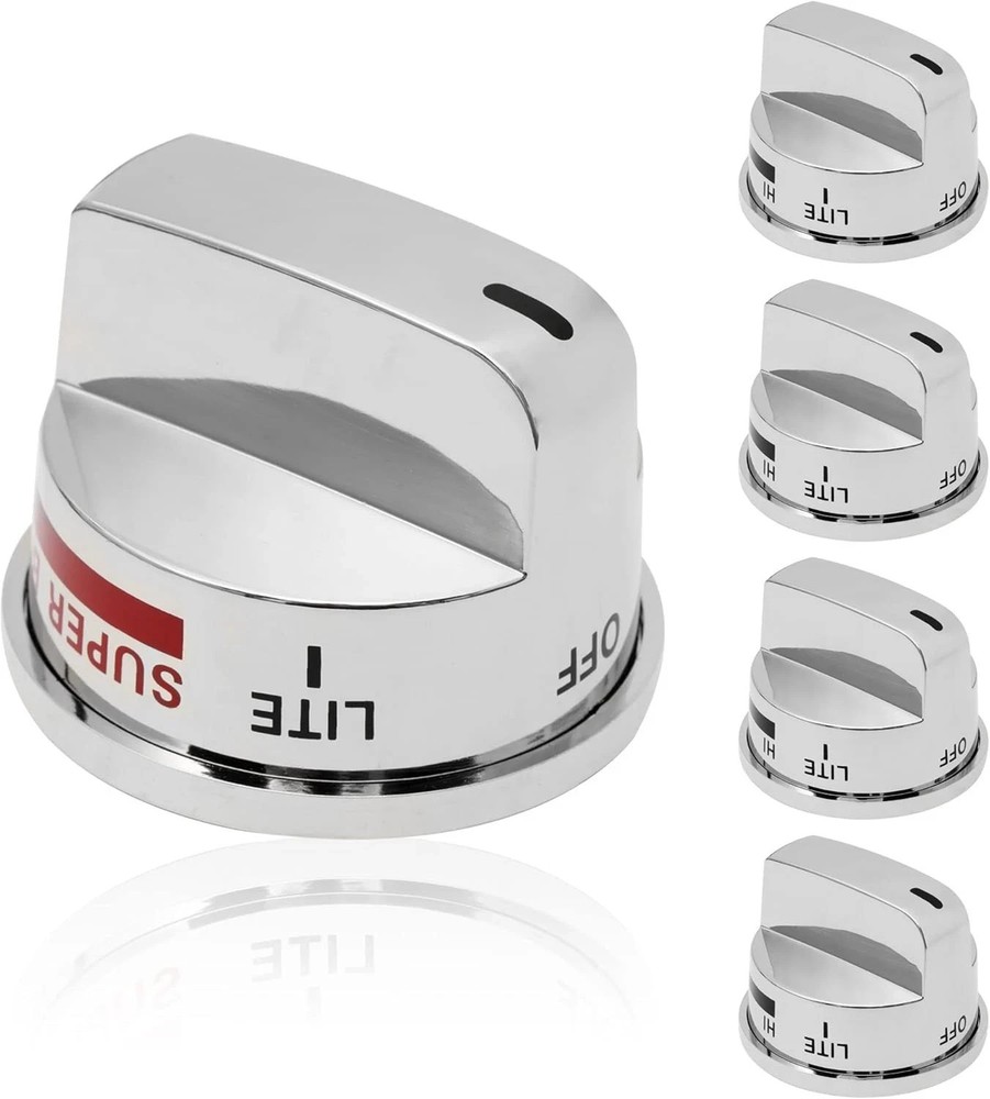 EBZ37189611 4pcs Gas Stove Knobs EBZ37189609 1pcs Oven Range Knob Replacements