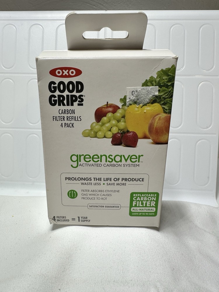 OXO Good Grips GreenSaver Carbon Filter Refills 4-Pack Lasts One Year-image